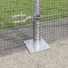 Clôture en fil soudé avec base en béton 10 x 1,6 m Argenté 625860625860