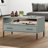 Table basse avec pieds en métal Gris 85x50x45 cm Bois OSLO 625868625868