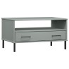 Table basse avec pieds en métal Gris 85x50x45 cm Bois OSLO 625868625868
