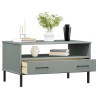 Table basse avec pieds en métal Gris 85x50x45 cm Bois OSLO 625868625868