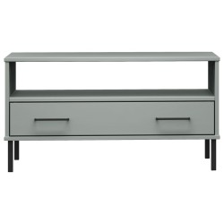 Table basse avec pieds en métal Gris 85x50x45 cm Bois OSLO 625868625868