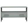 Table basse avec pieds en métal Gris 85x50x45 cm Bois OSLO 625868625868