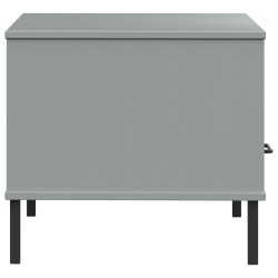 Table basse avec pieds en métal Gris 85x50x45 cm Bois OSLO 625868625868