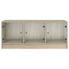 Table basse avec portes en verre chêne sonoma 102x50x42 cm 625869625869