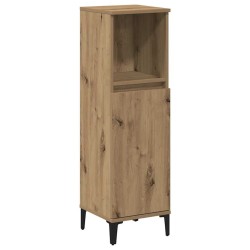Armoire de salle de bain chêne artisanal 30x30x100 cm 625876625876