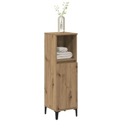 Armoire de salle de bain chêne artisanal 30x30x100 cm 625876625876