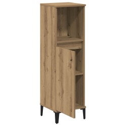 Armoire de salle de bain chêne artisanal 30x30x100 cm 625876625876