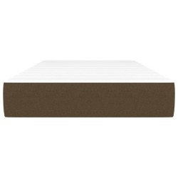 Matelas de lit à ressorts ensachés fermeté moyenne Marron foncé 90x190x20 cm 625877625877