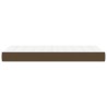 Matelas de lit à ressorts ensachés fermeté moyenne Marron foncé 90x190x20 cm 625877625877