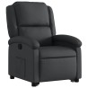 Fauteuil inclinable noir cuir véritable 625879625879