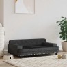 Lit pour chien noir 90x53x30 cm velours 625880625880
