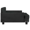 Lit pour chien noir 90x53x30 cm velours 625880625880