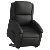 Fauteuil inclinable électrique noir cuir véritable 625882625882