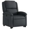 Fauteuil inclinable électrique noir cuir véritable 625882625882