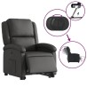 Fauteuil inclinable électrique noir cuir véritable 625882625882