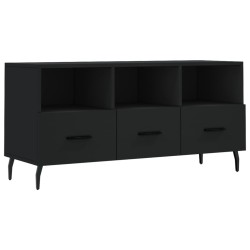 Meuble TV noir 102x36x50 cm bois d'ingénierie 625883625883
