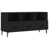 Meuble TV noir 102x36x50 cm bois d'ingénierie 625883625883