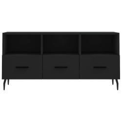 Meuble TV noir 102x36x50 cm bois d'ingénierie 625883625883
