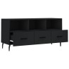 Meuble TV noir 102x36x50 cm bois d'ingénierie 625883625883