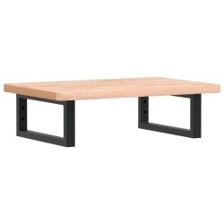 Étagère de vasque murale acier et bois massif de hêtre 625888625888