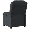 Fauteuil inclinable noir cuir véritable 625891625891