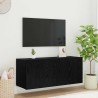 Meuble TV mural Chêne noir 100 x 35 x 41 cm Bois d'ingénierie 625892625892