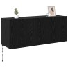 Meuble TV mural Chêne noir 100 x 35 x 41 cm Bois d'ingénierie 625892625892