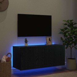Meuble TV mural Chêne noir 100 x 35 x 41 cm Bois d'ingénierie 625892625892