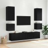 Meuble TV mural Chêne noir 100 x 35 x 41 cm Bois d'ingénierie 625892625892