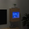 Meuble TV mural avec lumières LED chêne sonoma 40x30x60,5 cm 625893625893