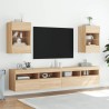 Meuble TV mural avec lumières LED chêne sonoma 40x30x60,5 cm 625893625893