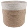 Ensemble de Pots à Plantes 2 pcs Naturel et Blanc Ø 21 x 21 cm 625895625895