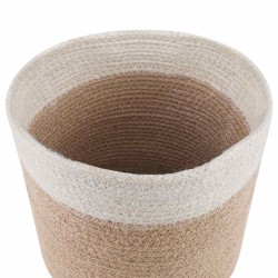 Ensemble de Pots à Plantes 2 pcs Naturel et Blanc Ø 21 x 21 cm 625895625895