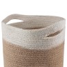 Ensemble de Pots à Plantes 2 pcs Naturel et Blanc Ø 21 x 21 cm 625895625895