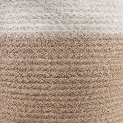 Ensemble de Pots à Plantes 2 pcs Naturel et Blanc Ø 21 x 21 cm 625895625895