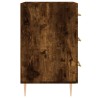 Table de chevet chêne fumé 40x40x66 cm bois d'ingénierie 625898625898