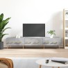 Meuble TV gris béton 150x36x30 cm bois d'ingénierie 625899625899