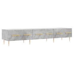 Meuble TV gris béton 150x36x30 cm bois d'ingénierie 625899625899