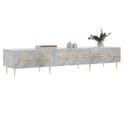 Meuble TV gris béton 150x36x30 cm bois d'ingénierie 625899625899