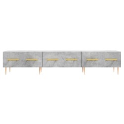 Meuble TV gris béton 150x36x30 cm bois d'ingénierie 625899625899