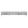 Meuble TV gris béton 150x36x30 cm bois d'ingénierie 625899625899