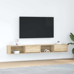 Meubles TV 2 pcs chêne sonoma 100x31x25,5 cm bois d'ingénierie 625900625900
