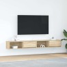 Meubles TV 2 pcs chêne sonoma 100x31x25,5 cm bois d'ingénierie 625900625900