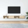 Meubles TV 2 pcs chêne sonoma 100x31x25,5 cm bois d'ingénierie 625900625900