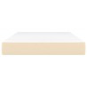 Matelas de lit à ressorts ensachés fermeté moyenne Crème 120x200x20 cm Tissu 625904625904