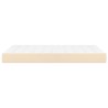 Matelas de lit à ressorts ensachés fermeté moyenne Crème 120x200x20 cm Tissu 625904625904