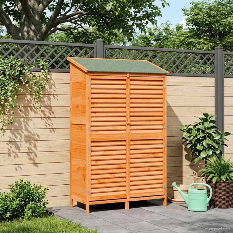 Abri de jardin Marron 106 x 56 x 176,5 cm Bois de Sapin Massif 625905625905