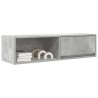 Meubles TV 2 pcs gris béton 100x31x25,5 cm bois d'ingénierie 625909625909