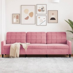 Canapé à 3 places Rose 210 cm Velours 625913625913