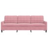 Canapé à 3 places Rose 210 cm Velours 625913625913